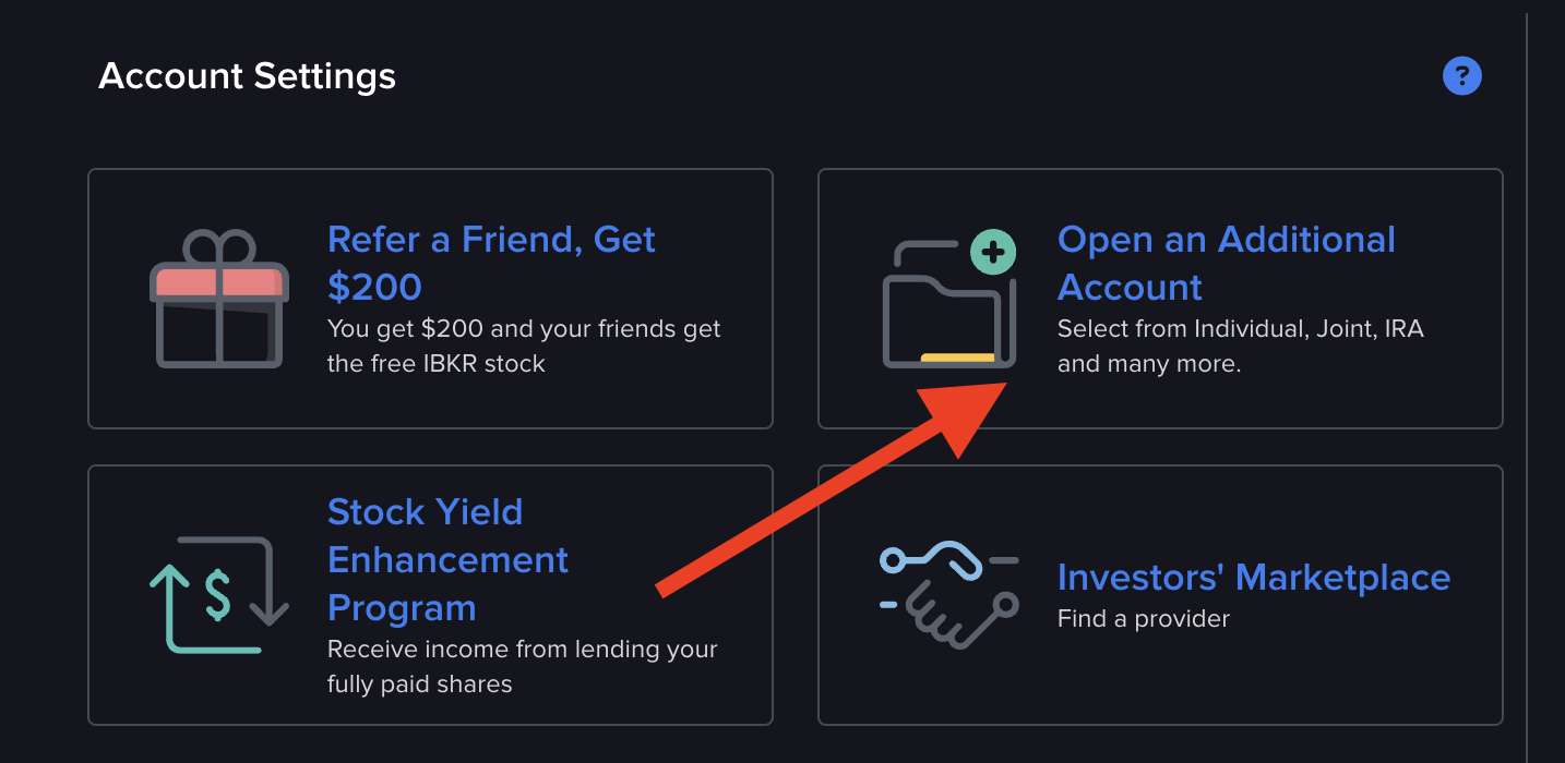IBKR Client Portal showing two accounts (Kai and Luis) under one login in the All Accounts sidebar