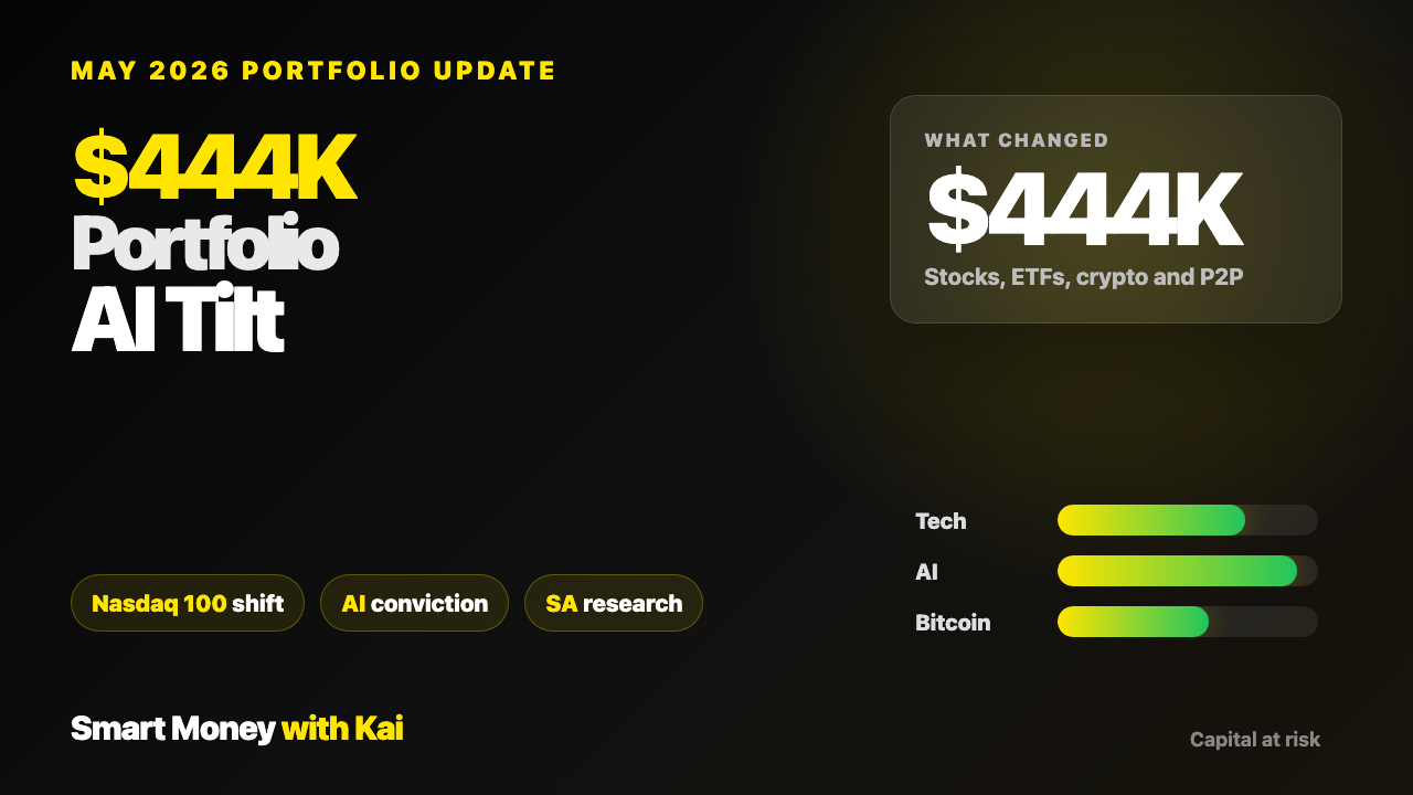 May 2026 Portfolio Update: My $444K AI Portfolio Tilt
